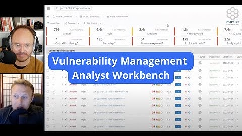 Vulnerability Management Analyst Workbench Product Demo