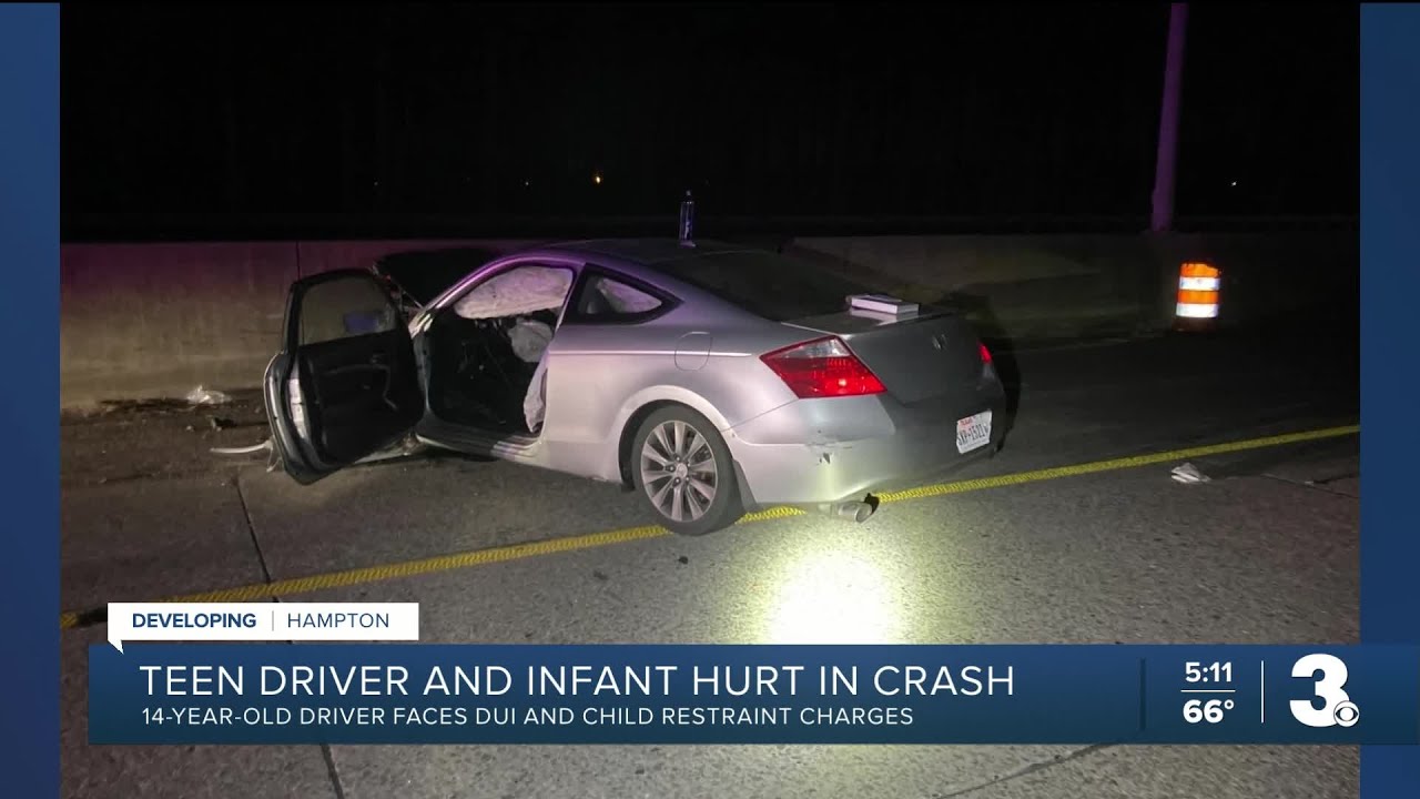 14-year-old driver and infant seriously injured in Hampton DUI crash ...