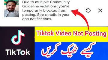 Tiktok Video Failed To  Upload And Has Been Save To Drafts Fixed|| Tiktok video Not Posting Problem