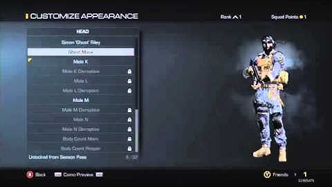 How To Get The Simon Ghost Riley Mask In Call Of Duty Ghosts   Xbox 360 PS3 PS4 PC Tutorial