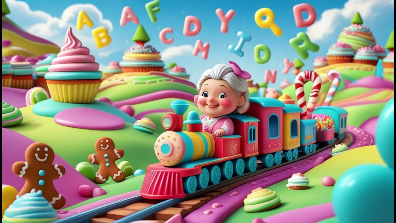 Grandma’s Alphabet Train Through Candy Hills | Alphabet Song – Nursery Rhymes & Kids Songs
