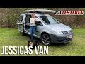 Jessica har selv bygget sin camper van! (hyggevideo)