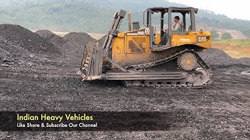 Cat Dozer D6R2 Coal Leveling at Coal Mines, Dozer Operator