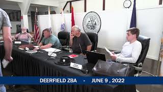 Deerfield ZBA - June 9, 2022