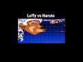 Luffy vs Naruto #luffy #naruto #onepiece #narutoshippuden