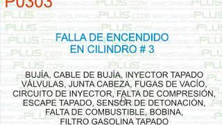 CÓDIGO DE FALLA GENÉRICO P0303