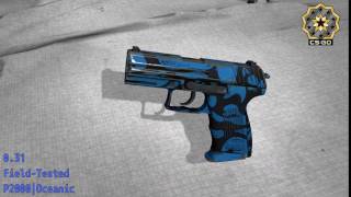 P2000 Oceanic - Skin Wear Preview