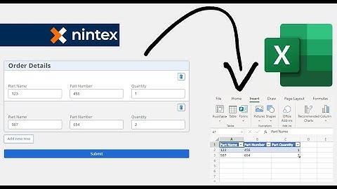 Nintex Automation Cloud - Repeating Section Data to Excel