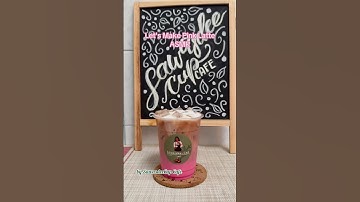 Iced Pink Latte #asmr #shorts #shortsvideo #video #trending #barista #coffee #homecafe #espresso