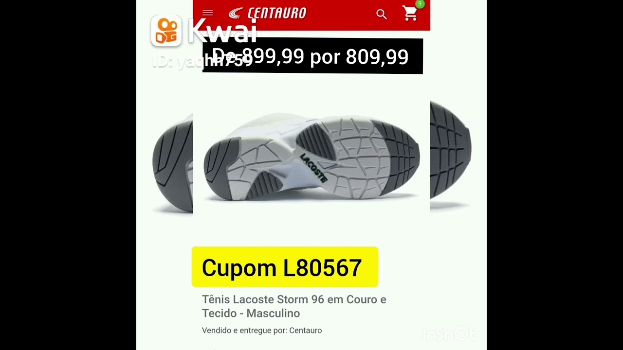 Tênis Casual Lacoste Storm 96 em couro e tecido - Cupom da Centauro L80567-  #lacostestorm - YouTube