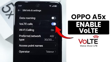 How to Enable VoLTE in Oppo A5x - VoLTE Settings