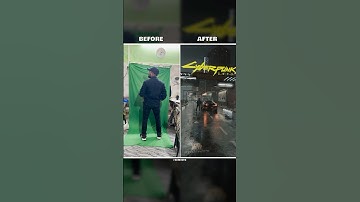 BTS 🎬: 6 Hours of Editing in Blender | Cyberpunk 2077 Intro Ver.2 #behindthescene #vfx #shorts