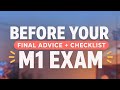 Final Tips before M1 exam 🎯 