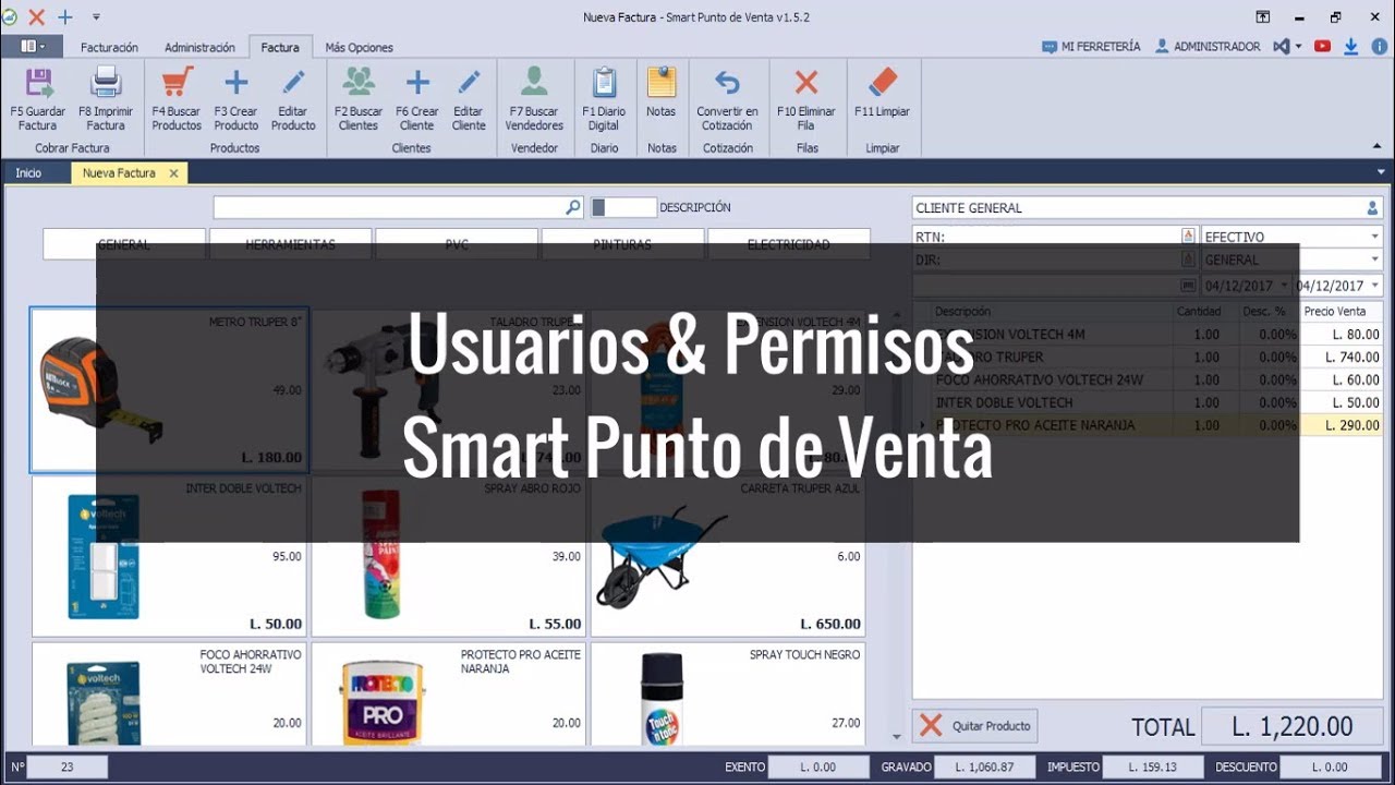 Crear Usuarios & Establecer Permisos - Smart Punto de Venta.