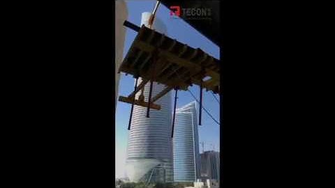 TECON table formwork transportation on site