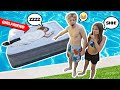 GIRLFRIEND WAKES UP IN SWIMMING POOL PRANK! **FUNNY REACTION**😂😴 |Lev Cameron