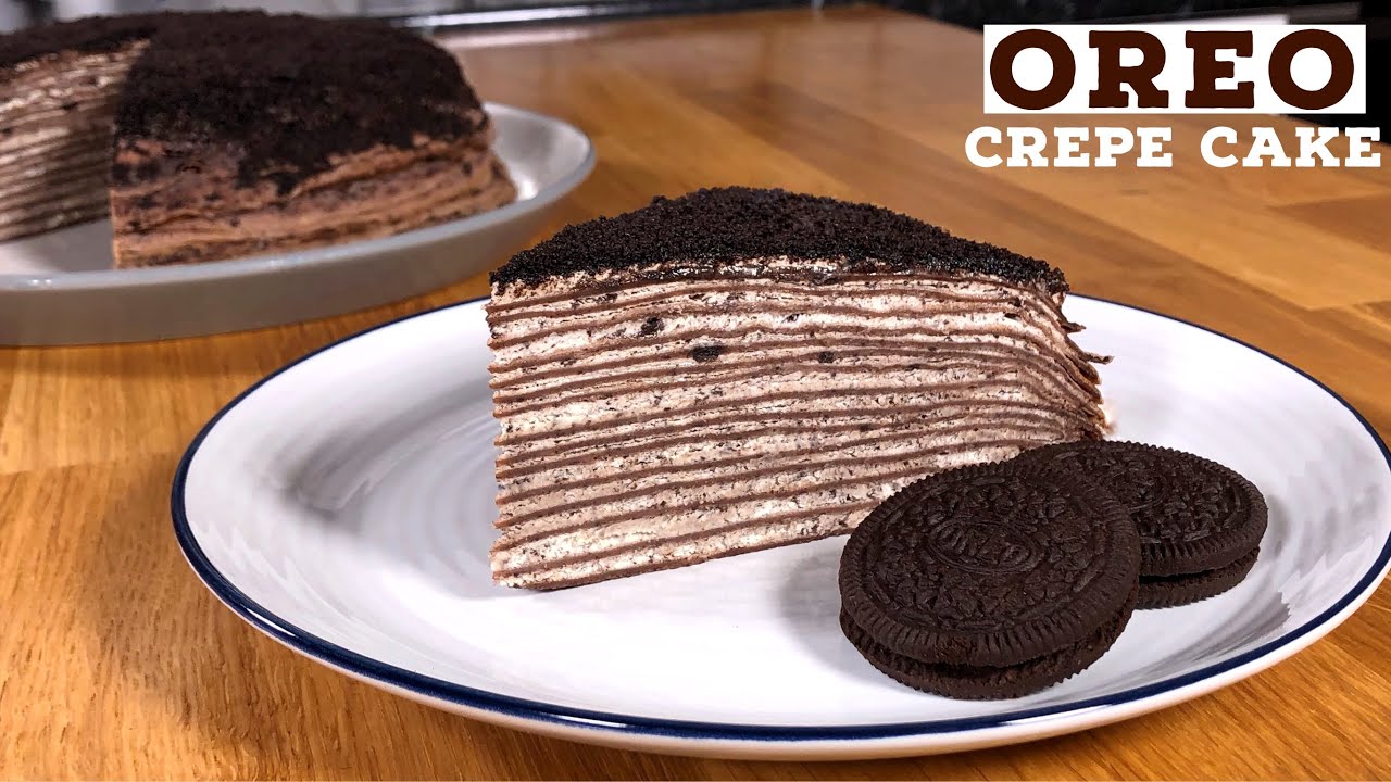 Oreo Crepe Cake Recipe Just Cook Youtube