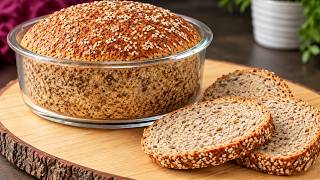 Das gesündeste Brot der Welt in 5 Minuten! OHNE Mehl und OHNE Hefe!