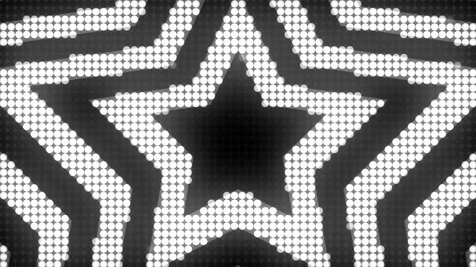 Black and Red Y2k Neon LED Lights Star Background