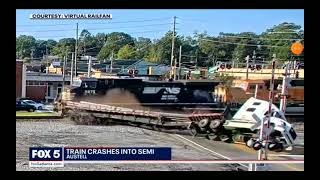 Information Train hits Truck In Austell, GA Update