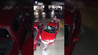 Homeowner Confronts Thief Sitting in Stolen Car!#shorts
