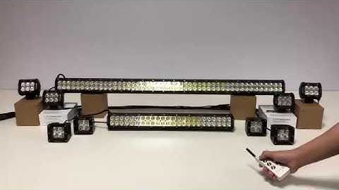 Newest Slide bracket 44”, 22.5” white amber light bar & 8 pack 3”/4” led pods with 44-2 controller