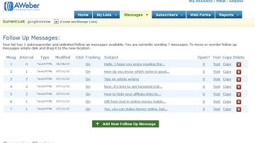 aweber how to track clicks