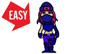 How to draw Fortnite skins【CLASH】Easy & Cute drawing｜Jolly Art NEGI screenshot 4