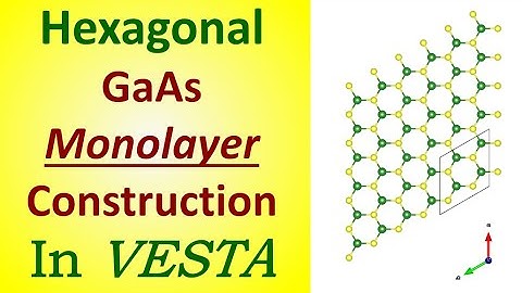 VESTA Software - GaAs Hexagonal Monolayer Construction