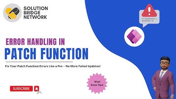 Power Apps Patch Function Error Handling 🔧
