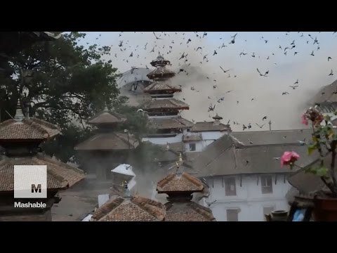 Footage shows the moment the devastating quake shatters Nepal | Mashable