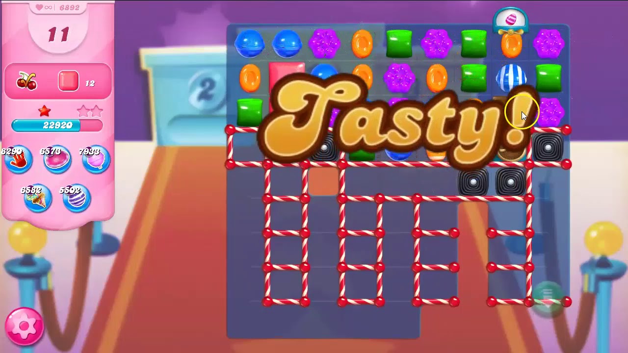 Candy Crush Saga LEVEL 6892 NO BOOSTERS (how to beat a glitched level