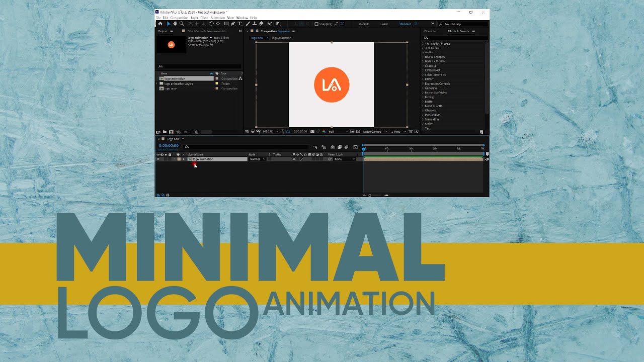 Simple Logo Animation - Adobe after effect tutorial. - YouTube