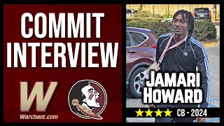 FSU Football Recruiting COMMIT INTERVIEW | CB Jamari Howard talks #FSU | Warchant TV