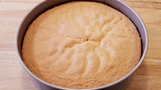 How to make Vanilla Sponge Cake/fluffy cake Recipe/Easy Cake/Genoise