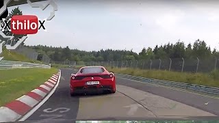 Ferrari 458 speciale + Megane R.S. in the woods - Nürburgring Nordschleife TF 09.08.15