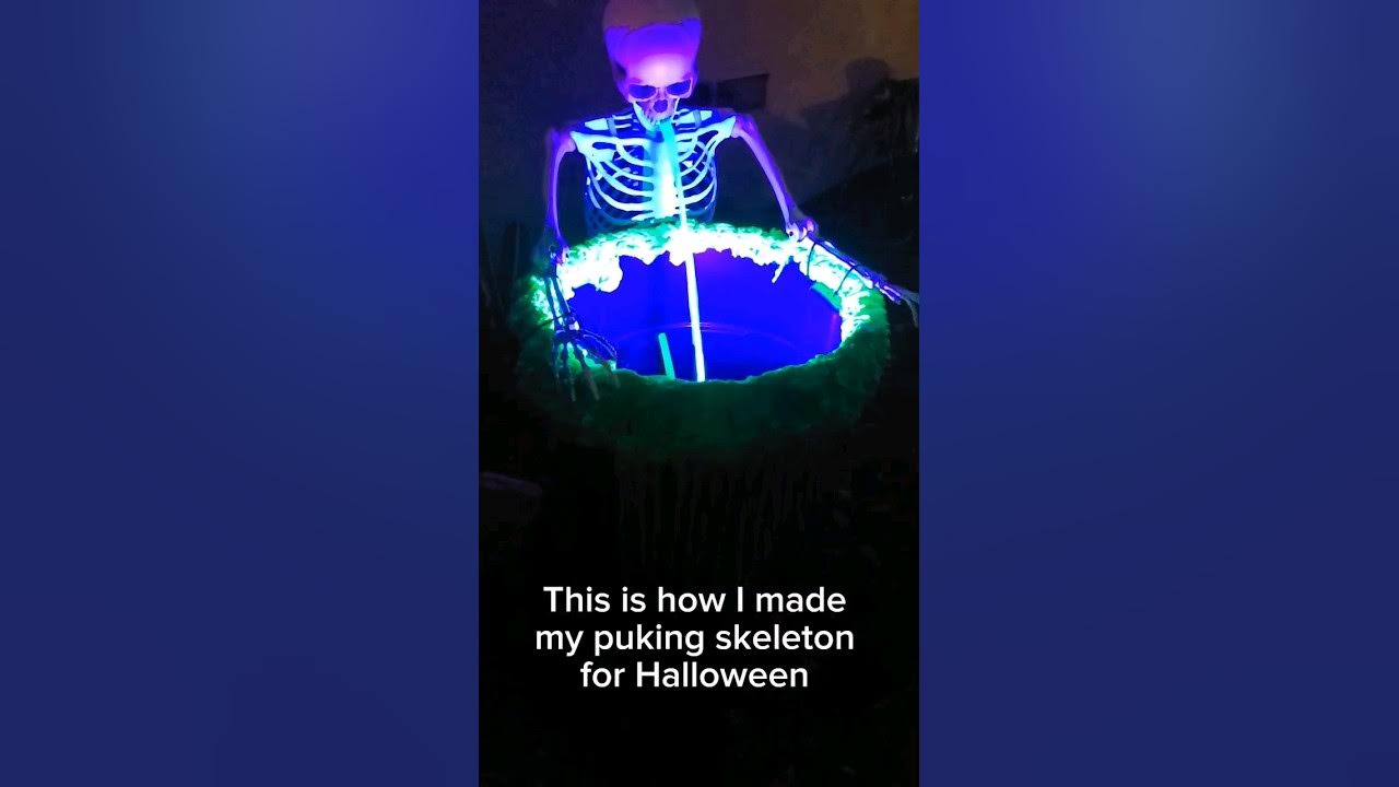 this-is-how-i-made-my-puking-skeleton-for-halloween-youtube