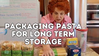 Packaging Pasta for Long Term Storage