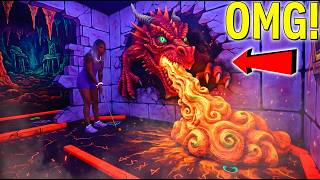 We Found an INSANE Blacklight Mini Golf Course! screenshot 5