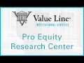 Inside the value line pro equity research center