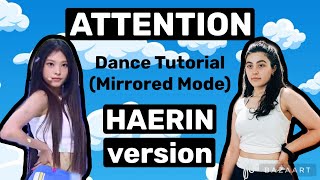 NEW JEANS Attention- Dance Tutorial (HAERIN version)