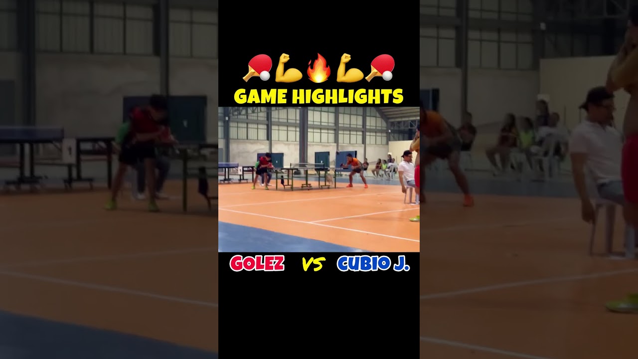 Cubio vs Golez | Table Tennis Game Highlights