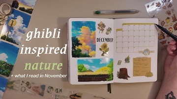 December reading journal setup & the 9 books I read in November 🪴