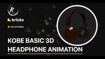 Kobe Basic 3D Headphone Animation - Bricks Builder and Bricksforge (Three.js / GSAP)