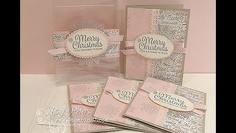 Snowflake Sentiments Gift Box & Card Set