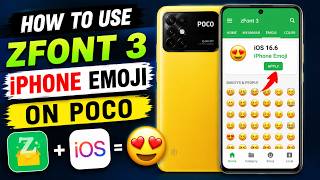 🍎 How to use zfont 3 iPhone emoji on Poco screenshot 5