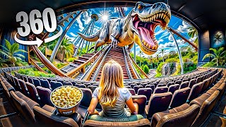 4D 360º - First Person Roller Coaster Dinosaurs Jurassic World