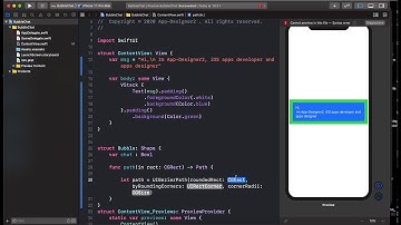 SwiftUI how to implement a  ChatBubble by using UIBezierPath