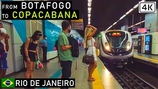 Walking, by Subway to Copacabana from Botafogo 🇧🇷 Rio de Janeiro, Brazil |【4K】2021 screenshot 3