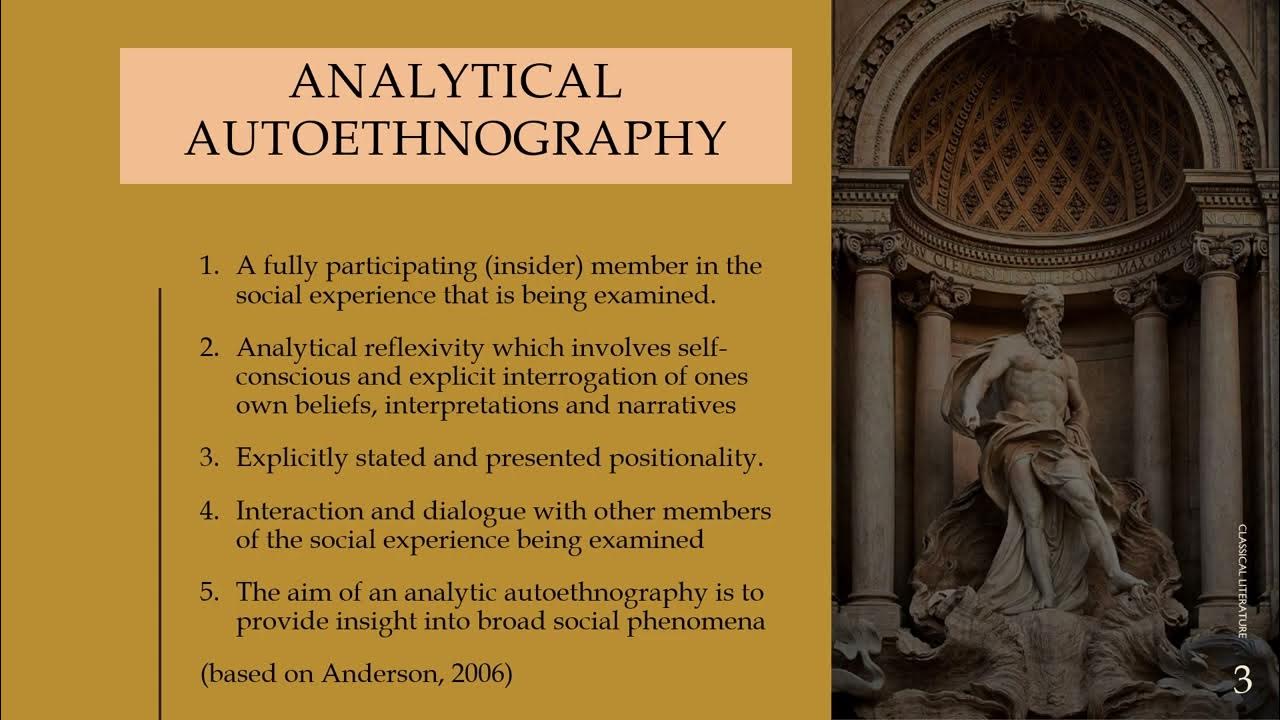 6 Types of Autoethnography - YouTube